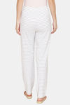 Rosaline Knit Cotton Pyjama - Off White AOP — thumbnail 3